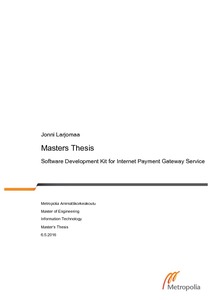 Master thesis internet payments