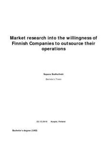 Market Research Companies >> Market Research Into The Willingness Of Finnish Companies To Market Research Companies >> Market Research Into The Willingness Of Finnish Companies To