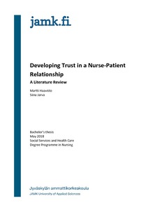 developing trust in a nurse patient relationship a literature review nurse patient relationship
