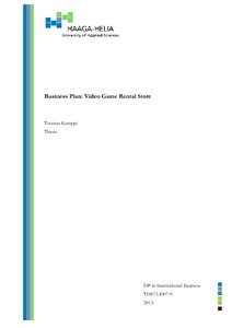 business plan video game rental store video game business plan