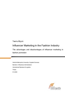 thesis on the fashion industry