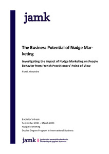 nudge marketing thesis