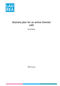 manga cafe business plan